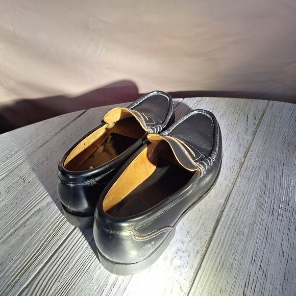 Timberland Black Genuine Leather Penny Loafers Mens 8.5 - Picture 6 of 15